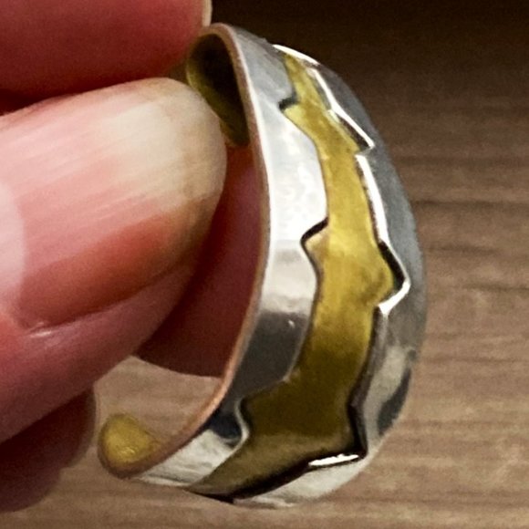 *TAKE 1/2 OFF: Signed brass & sterling posts - Picture 2 of 4